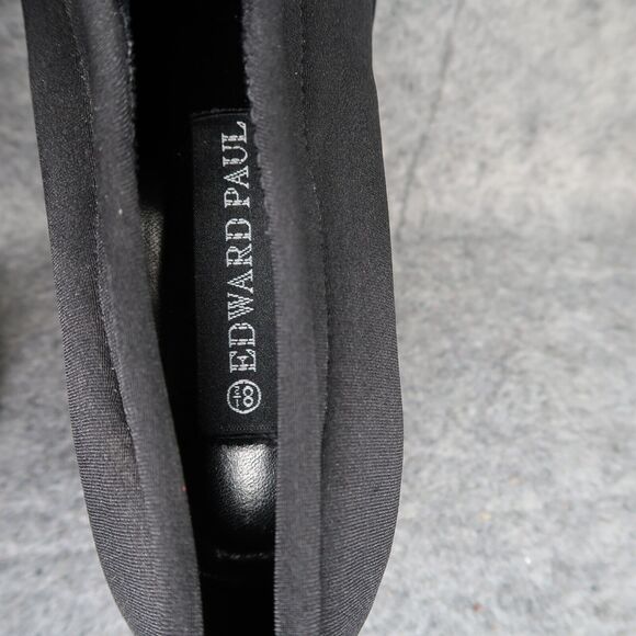 Edward Paul Shoes Women 8.5 Wedge Oxford Fashion Platform Lace Up Academia Black - Picture 10 of 16